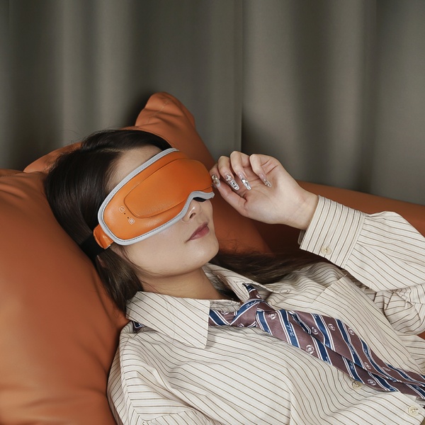 Cordless Heated Eye Mask Rechargeable Electric Warm Compress for Dry Eye Stye Relax Eye Strain,Blackout Sleep Mask for Travel E6