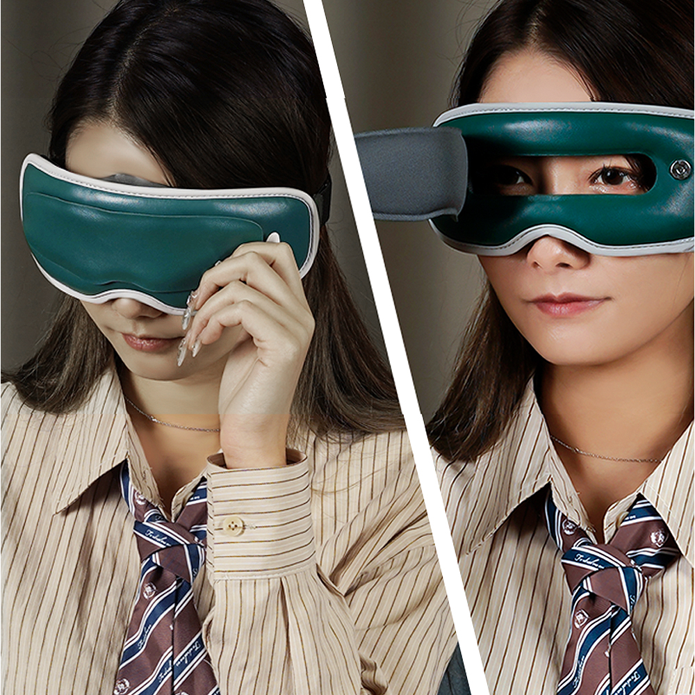 Cordless Heated Eye Mask Rechargeable Electric Warm Compress for Dry Eye Stye Relax Eye Strain,Blackout Sleep Mask for Travel E6