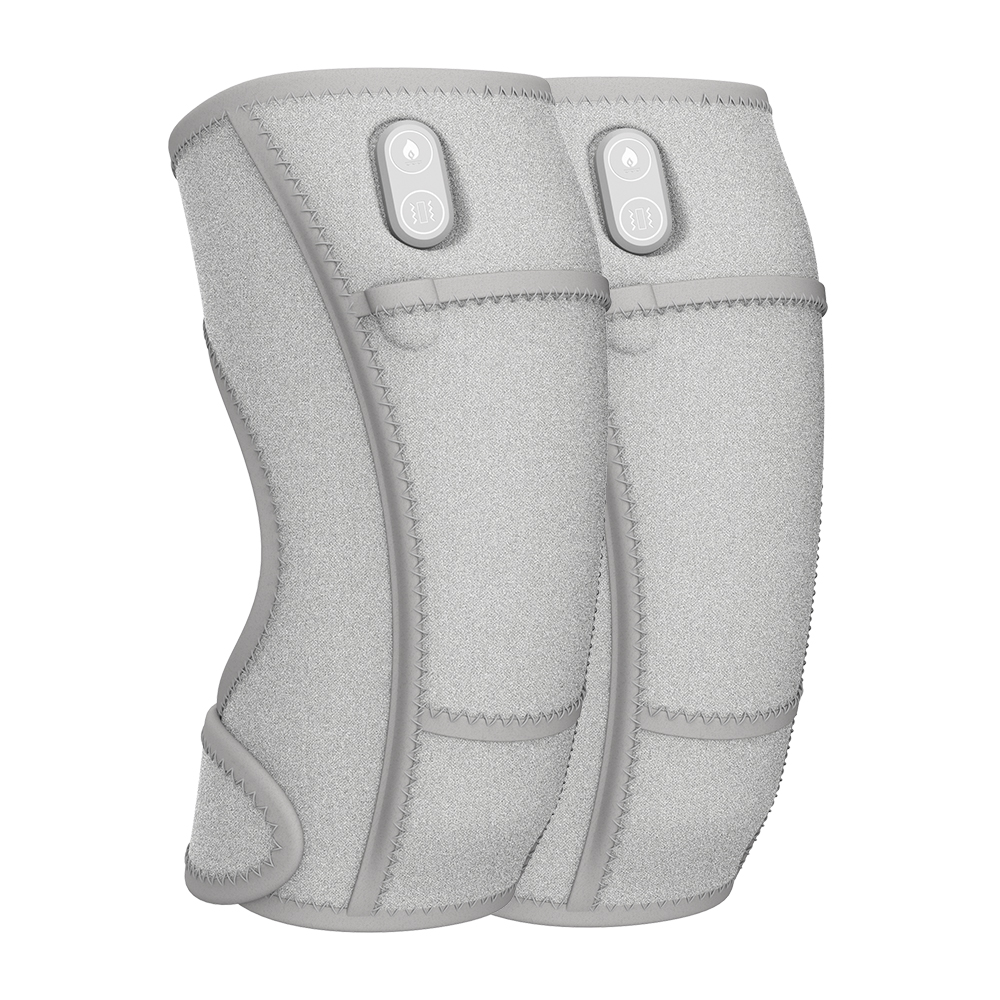 Heated Knee Massager Shoulder Heating Pads Elbow Brace 3 in 1 with Vibration Cordless Rechargeable Heating Knee Warmers Wrap