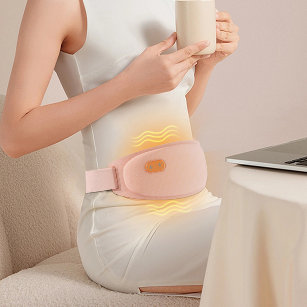 Portable Rechargeable Cordless Smart Heating Pad Menstrual Period Pain & Cramp Relief Belt P7