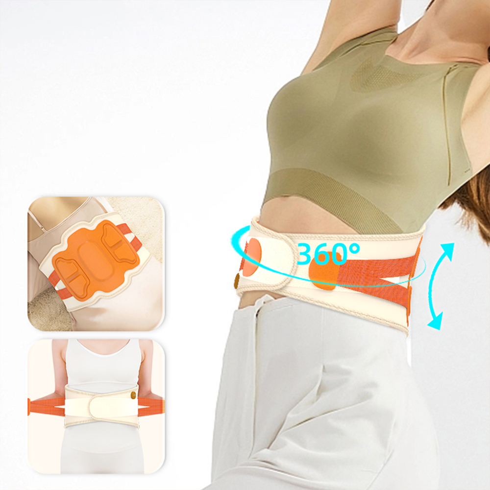 Hot Selling 2025 Lumbar Health Care Product Electric Waist Massage Belt with Air Pressure Lower Back Heating Pain Relief Machine